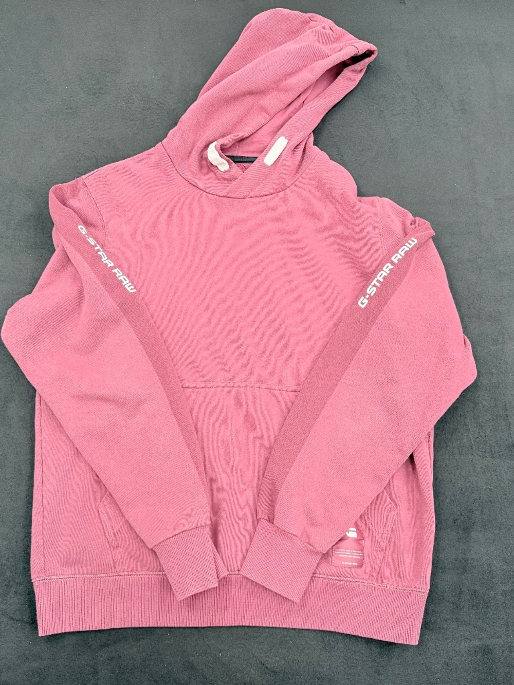 G-Star Logo Tape Hoodie in Red Size: L
